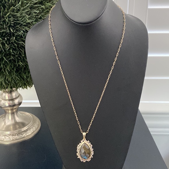 Melinda Maria Jewelry - Melinda Maria NWOT Emily Long Pendant Necklace Stone necklace